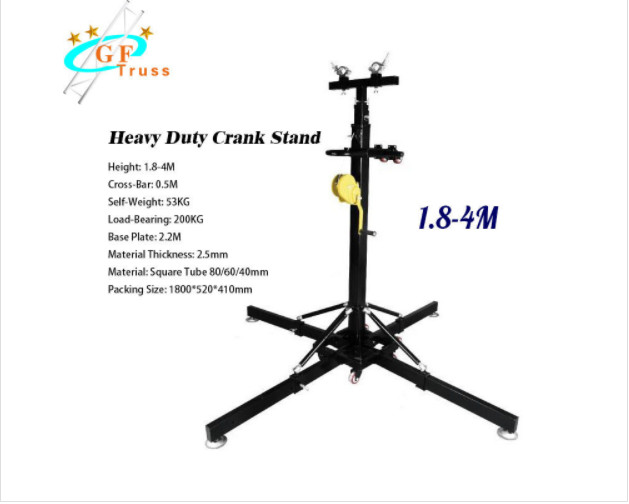 Wholesale 4M Heavy Duty Crank Stand Portable Telescopic Lifting Truss Tower For Hanging Lighting from china suppliers