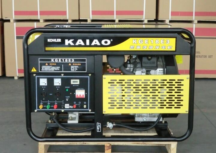 Wholesale 4 Stroke 18kva Triple Phase Gasoline Generator Set KGE18E3 With 2 Cylinder from china suppliers