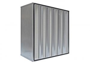Wholesale Metal Frame Mini Pleat V Bank HEPA Air Filter Size Customizable from china suppliers