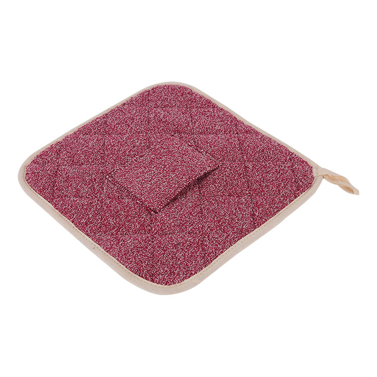 Wholesale Silicone Strip Heat Resistant Terry Cloth Pot Holders for Kitchen Baking from china suppliers
