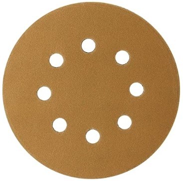 Sandpaper 6inch 17hole Gold Sanding Discs Finishing for Woodworking or Automotive