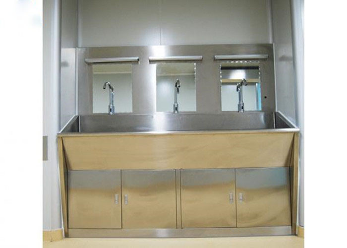 Buy cheap 3 Mirrors Hand Washing Bathroom Basin Cabinets With Three Positions from wholesalers