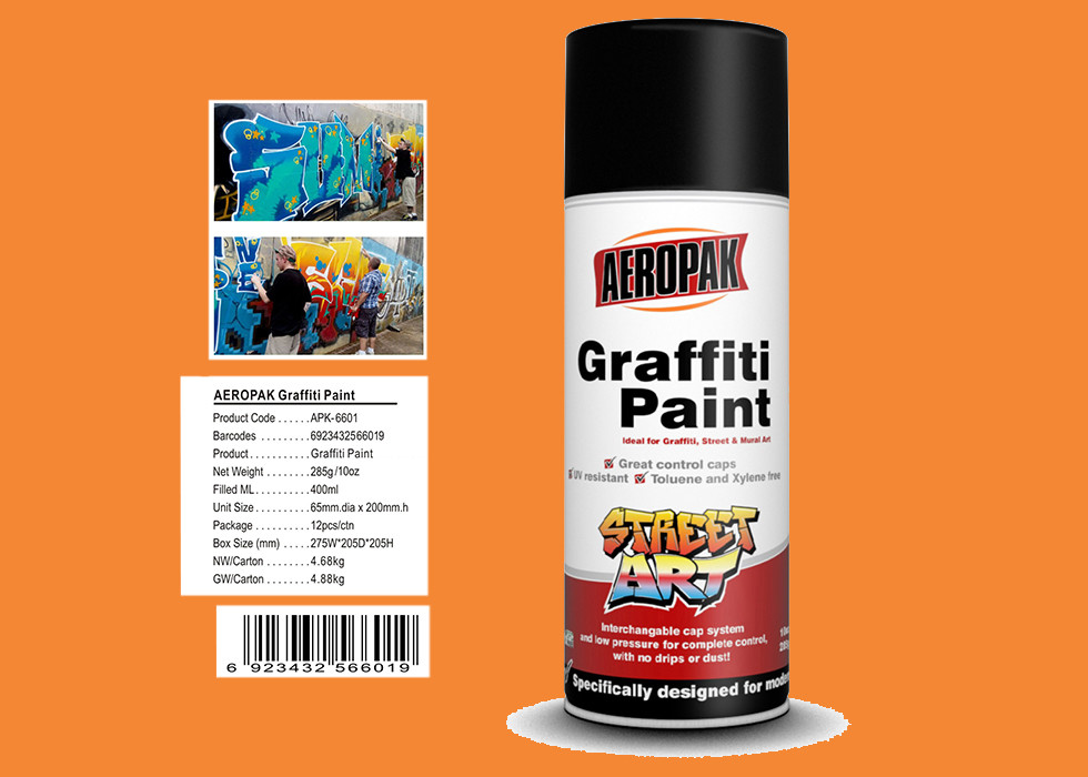 Wholesale MSDS Graffiti Spray Paint , Outdoor Spray Paint With  Orange Yellow Color from china suppliers