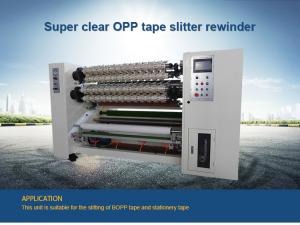 Wholesale Super Clear Bopp Tape Transparent Adhesive Tape Slitting Machine from china suppliers