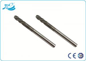 Wholesale TiAIN Coating Solid Carbide End Mill with HRC 55 Degree , Diamond Coated End Mills from china suppliers