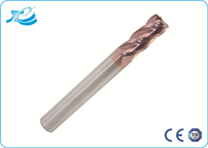 Wholesale Hardness 55 / 60 / 65 Corner Radius End Mill , 4 Flute End Mill from china suppliers