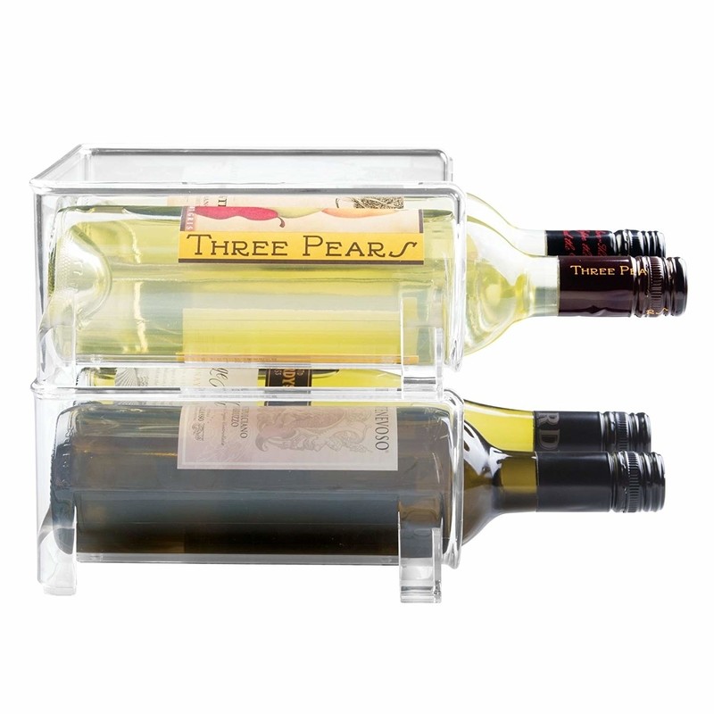 Buy cheap ROHS Tabletop Acrylic Bottle Rack Modular For Wine Beer Pop Soda from wholesalers