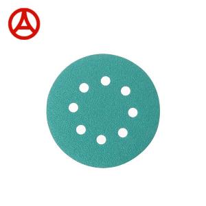 Wholesale 1000 Grit Hook And Loop Sandpaper Green Film Polyetser Sanding Disc from china suppliers