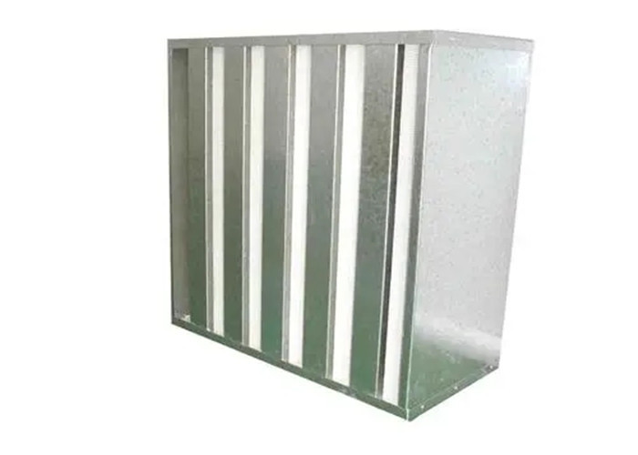 Wholesale H14 V Bank Air Filter Big Dust Capacity Galvanized / Stainless Steel Frame from china suppliers