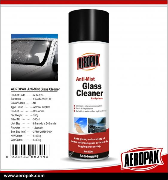 Wholesale Good Quality Car windshield cleaner Quick Anti-fog Glass Cleaner Spray