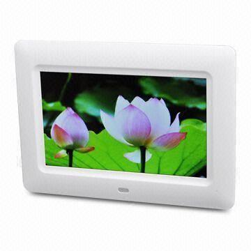 Wholesale 480 x 234 7-inch TFT Digital Photo Frame, Play Audio/Photo/Video, Supports SD/MMC/MS Card/USB Drive from china suppliers