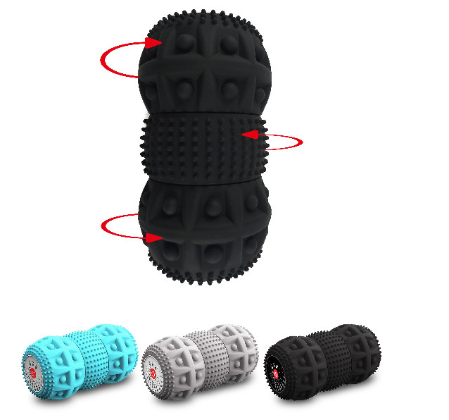 Wholesale Relaxed Vibration Foam Roller Foam Roller Shoulder Massage 3 Parts Unique Design from china suppliers