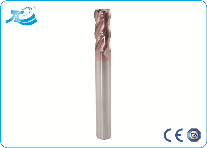 Wholesale Hardness 55 / 60 / 65 Corner Radius End Mill , 4 Flute End Mill from china suppliers