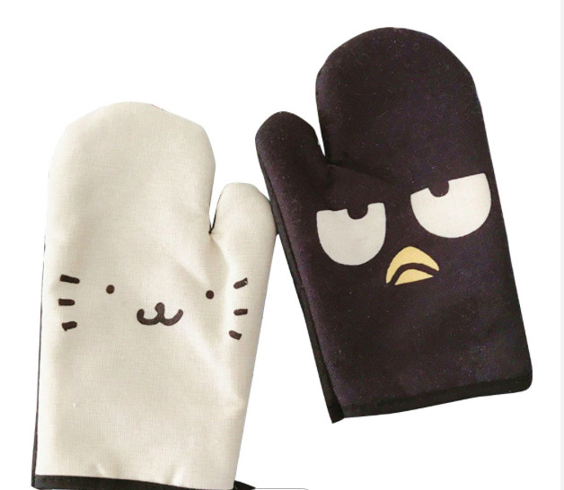 Wholesale High Temperature Heat Resistant Canvas Cartoon Oven Gloves For Baking from china suppliers