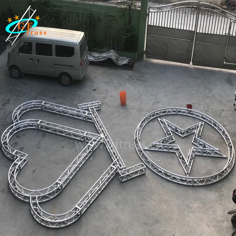 Wholesale 4M Length Aluminium Arch Truss Heart Five Pointed Star Shape from china suppliers