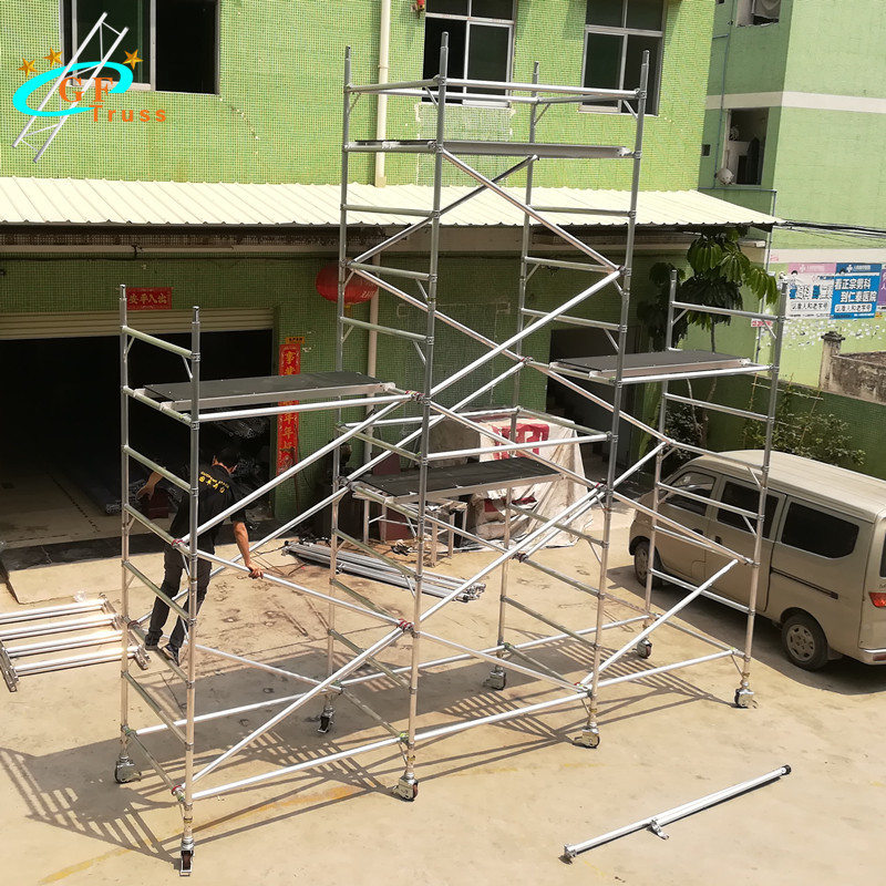 Wholesale OEM Aluminium Scaffold Tower 6m Platform Height With Outriggers from china suppliers