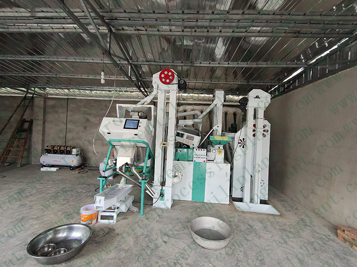 Full Automatic Small Combined Rice Mill Plant 35 Ton Paddy Per Day