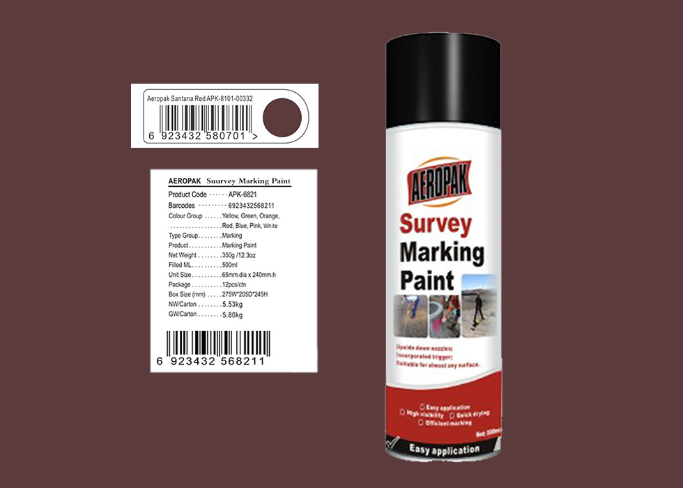 Wholesale Santana Red Color Ground Marking Paint With REACH Certification APK-6211-9 from china suppliers
