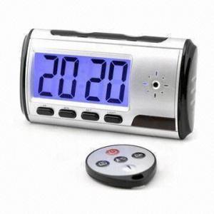 Wholesale 640 x 480P 30fps Digital Alarm Clock with Remote Control/Motion Detection/12hrs Long Record Time from china suppliers