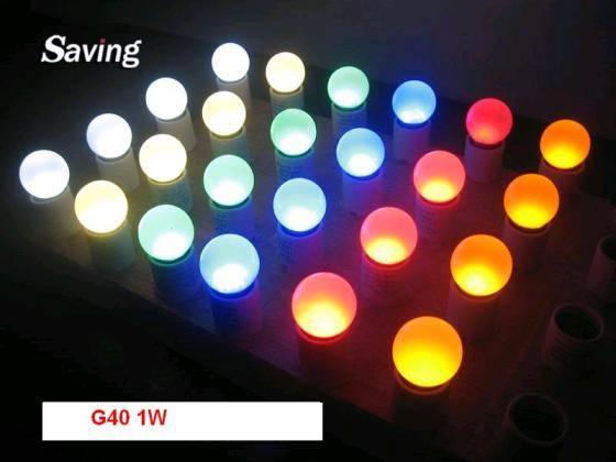 Wholesale G40-1W LED Bulbs 12V 110V 220W LED Lights Bubls E14 E27 from china suppliers