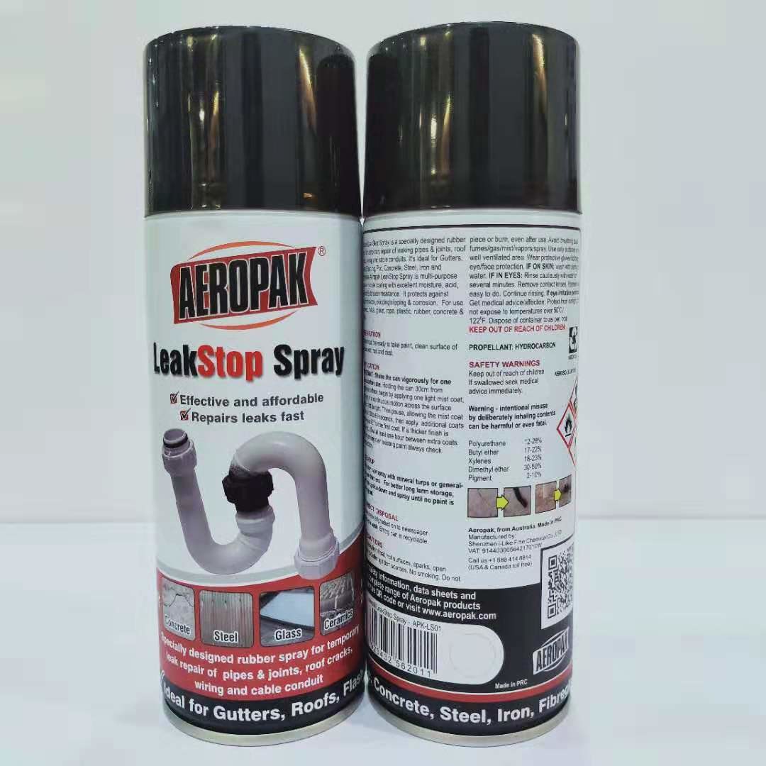 Wholesale Black Leak Liquid Sealer Aerosol Spray Paint Sealant Coating 400ml Filled from china suppliers