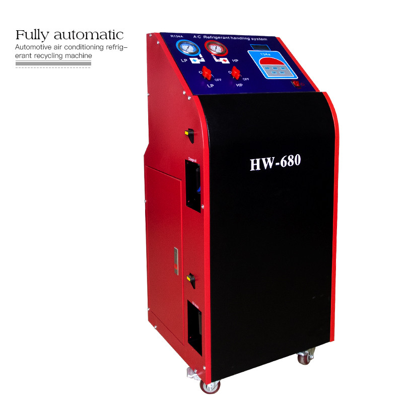 Wholesale High quality factory price recovery &amp; charging function AC Refrigerant Recovery Machine car ac service station for car from china suppliers