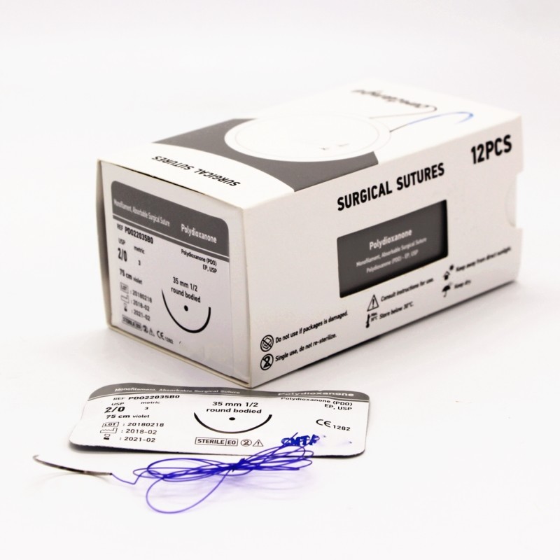 Wholesale Polydioxanone monifilament(PDO/PDS) surgical sutures with needles from china suppliers