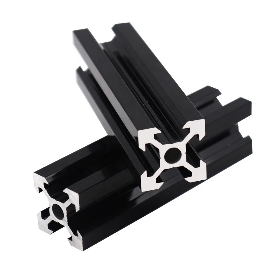 Wholesale Black Anodized 80X80 Aluminum Assembly Line Extrusions from china suppliers