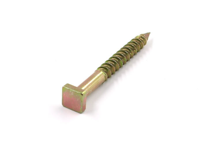 Wholesale Yellow Zinc Plated  Mild Steel Square Head Concrete Nails Screws from china suppliers