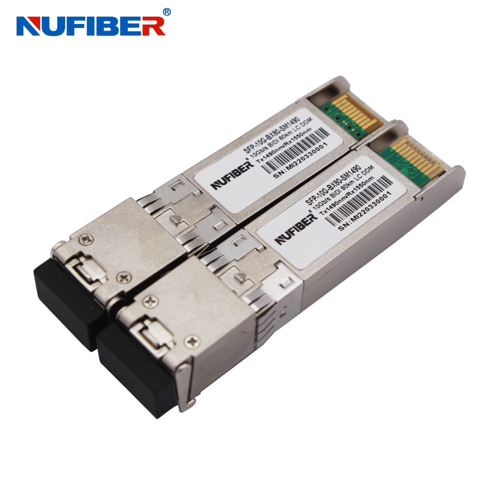 Wholesale 10G SFP+ 80km Module SFP+ Transceiver 1490nm/1550nm 10G ZR WDM 80km LC compatible with Cisco from china suppliers