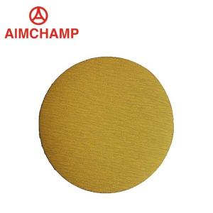 Wholesale Yellow Aluminum Oxide Hook And Loop Sandpaper 5 Inch 125mm 8 Holes from china suppliers