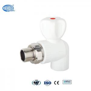 Buy cheap gray White Male Straight Angled Radiator Valve 20mm To 110mm from wholesalers