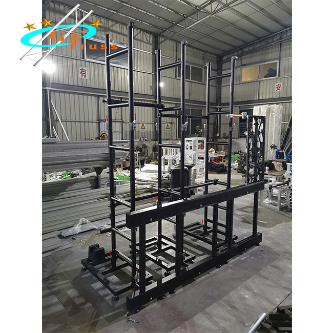 Wholesale Double Base Aluminum Wall Support LED Screen Truss Module Size 1000*1000mm from china suppliers