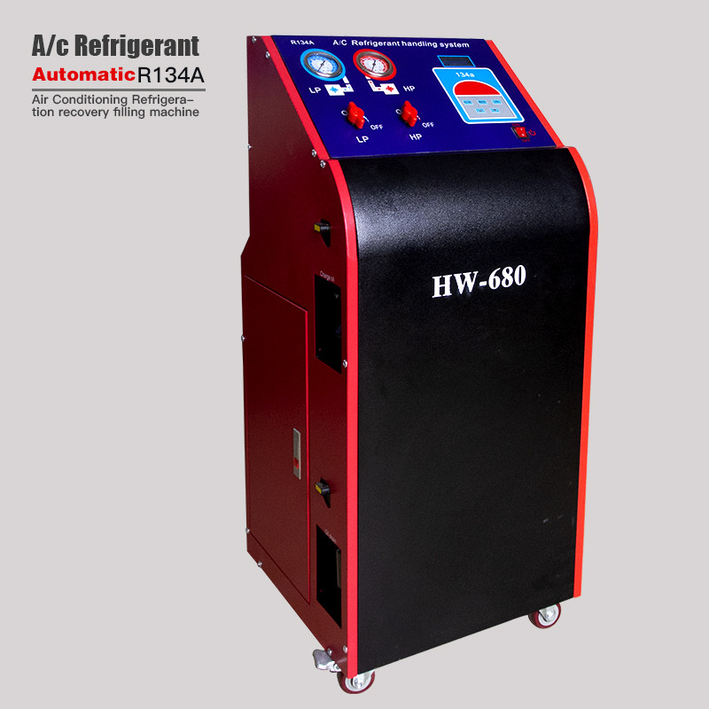 Wholesale High quality factory price recovery &amp; charging function AC Refrigerant Recovery Machine car ac service station for car from china suppliers