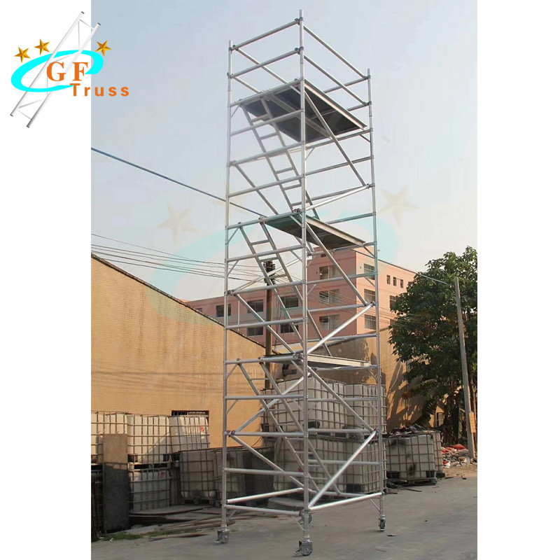 Wholesale 6082 Aluminum Scaffold Tower Pipe Parts With Climb Ladder from china suppliers