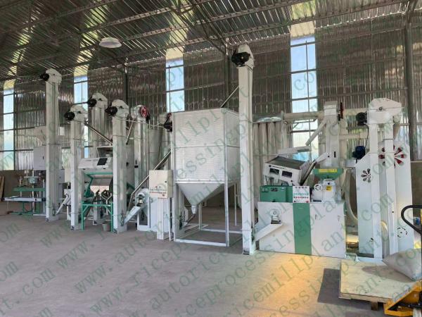 Grain Processing Machinery Complete 25T/D Automatic Rice Mill Plant
