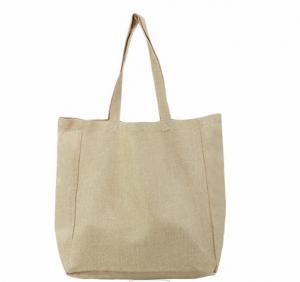 Wholesale Printed 100% Cotton Fabric Tote Bag Large Capacity For Shopping from china suppliers
