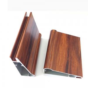 Wholesale Modern Furniture Wood Grain Kitchen Cabinet T6 Door Aluminum Profile from china suppliers