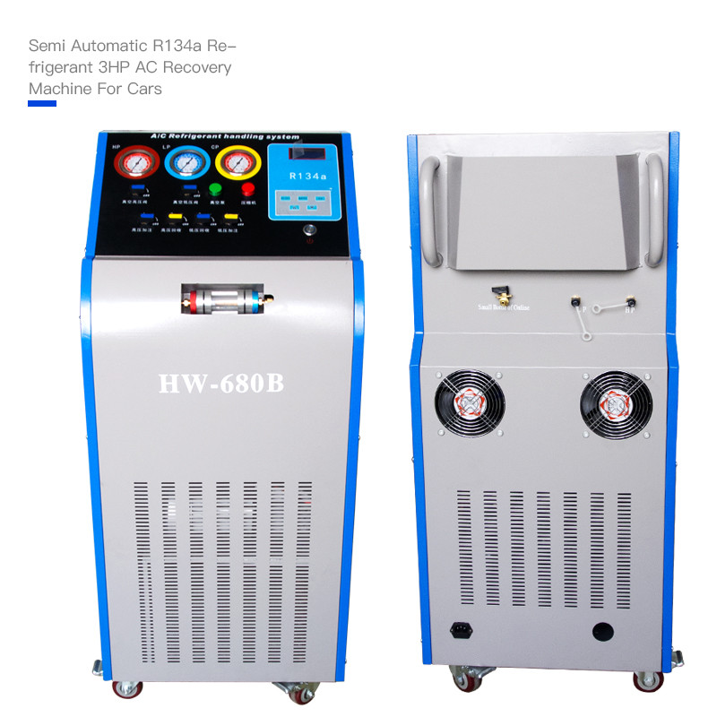 Wholesale 4HP Car AC Service Station 650g/Min Car Aircon Service Semi Automatic from china suppliers