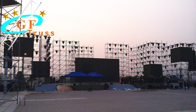 Wholesale Concert Aluminum Layer Truss Stage High Hardness Large Square Wedding Party Use from china suppliers