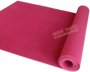 Custom Printed Natural Rubber Yoga Mat with Mesh /Fabric surface ,Yoga pilates mat,Fitness mat