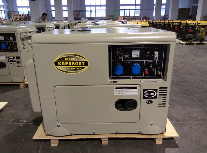 Wholesale 6 KW Soundproof Silent Diesel Generator , Single Cylinder Diesel Generator Set from china suppliers