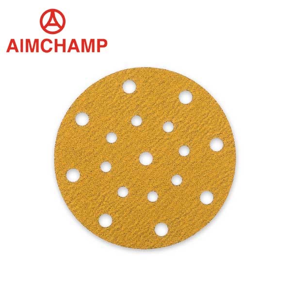 Wholesale Golden Disc Automotive Sanding Disc Sandpaper Disc Yellow hook and loop from china suppliers