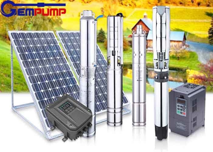 Wholesale SS201 High Lift Solar Borehole Pumps 30M Deep Well Submersible Pump from china suppliers
