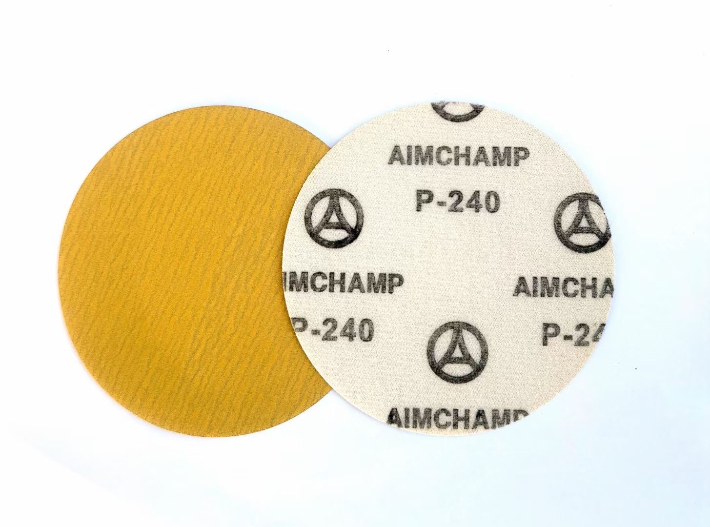Wholesale 5inch 125mm Aluminum Oxide Abrasive Sanding Disc Golden Hook And Loop Disc from china suppliers