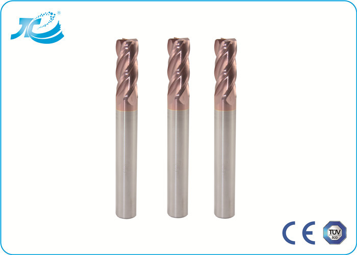 Wholesale 1.0-12.0mm Dia , Length 50 - 100 mm Corner Radius End Mill With 2 - 6 Flute from china suppliers