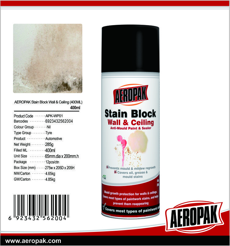 Wholesale Stain Block Aerosol Spray Paint Wall / Ceilling Anti Mould Paint Dry Place Storage from china suppliers