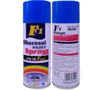 Wholesale Acrylic 400ML F1 Black Color Spray Paint 65*200mm from china suppliers
