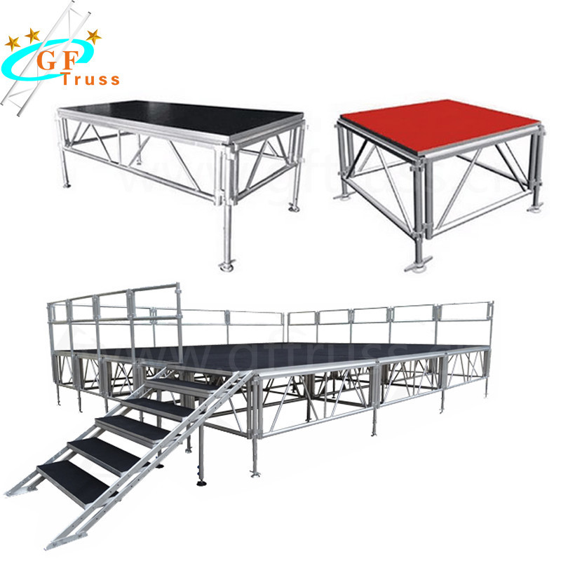 Wholesale 0.6-1.0m Adjustable Height Aluminium Stage Platform Non - Slip from china suppliers