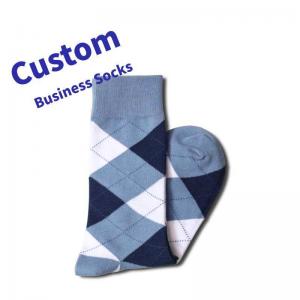 Wholesale Wholesale Men Socks Custom English Style Diamond Pattern Men Dress Business Socks from china suppliers